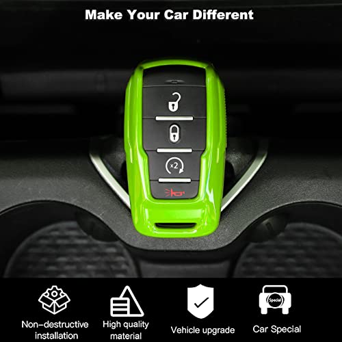 Image of Key Fob Case Cover Key Bag Holder Protection Shell Accessories for Dodge RAM 2018-2026,Light Green