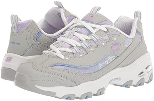 Skechers Women's D'Lites-Splendid Journey Sneaker, LGMT=Light Grey/Multi, 7.5 | Image 6