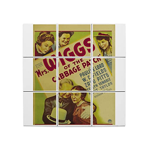 Vieille Affiche Anglaise Céramique Mrs Wiggs Déco Souvenir Cinéma Rétro Nostalgie