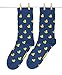 Roits Herren Lustige Entenküken Blau Socken 41-46 - Bunte Witzige Socken Männer, Odd Fun Socks