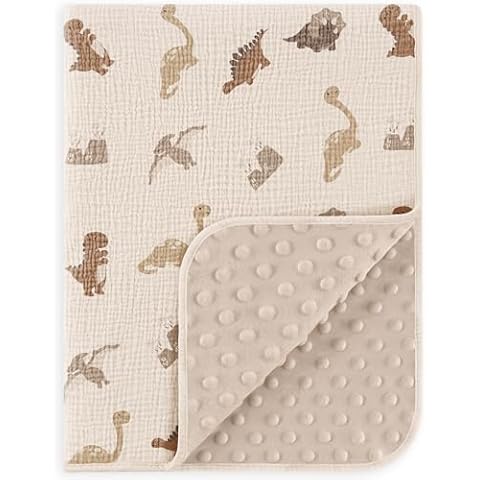 Susurration Unisex Baby Blanket with Muslin Cotton Cover