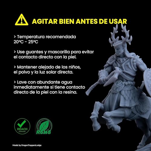 Resina ELEGOO UV 405nm de Alta Precisión para Impresoras 3D LCD (2000g Gris) - Fernando Cortés Resina ELEGOO UV 405nm de Alta Precisión para Impresoras 3D LCD (2000g Gris) - Fernando Cortés