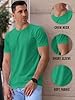 LUXY LINE Men’s Plain T-Shirt Crew Neck & Short Sleeve Cotton Top for Adults Soft and Durable Gym Tees for Men (S-2XL) Kelly Green #4