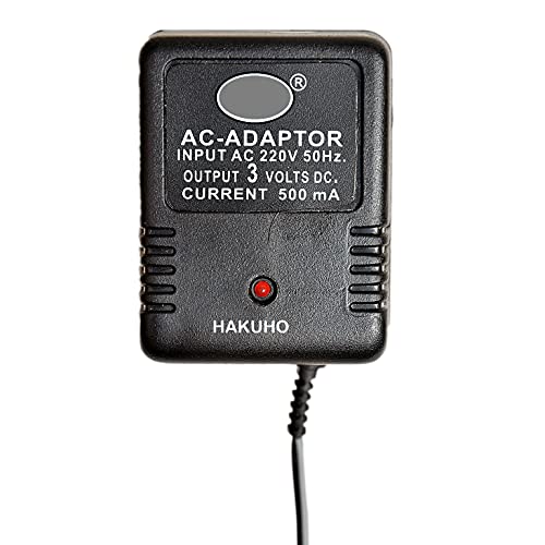 Image of Hakuho 3V 500mA Power Adapter with 4 Multi Pins & Polarity Change - Universal Adapter for Radios, Torches, Toys, Trimmers, Electronics - Compatible with CASIO and More