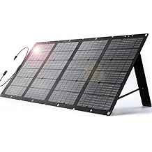 120W Portable Solar Panel, High 22% Efficiency ETFE Foldable Solar Panel Charger with Carry Case, IP65 Waterproof, MC4 Output for Power Station RV Camping Off Grid