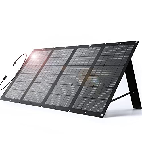 Image of 120W Portable Solar Panel, High 22% Efficiency ETFE Foldable Solar Panel Charger with Carry Case, IP65 Waterproof, MC4 Output for Power Station RV Camping Off Grid