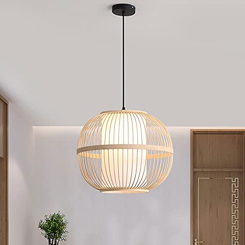 Luminaires de décoration de couloir et balcon suspension rotin