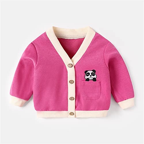sfdgfhyf Toddler Boys Girls School 𝐔niform Cardigan Sweater V-Neck Cute Animals Button Up Knitted Toddler Boy2