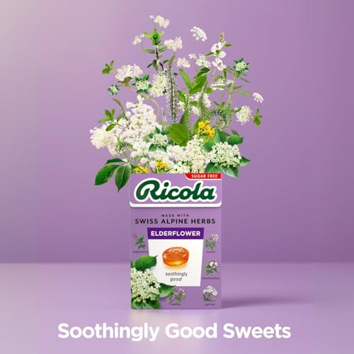 Ricola Sugar Free Elderflower Flv Candy Box 20 Pack miniatura 3