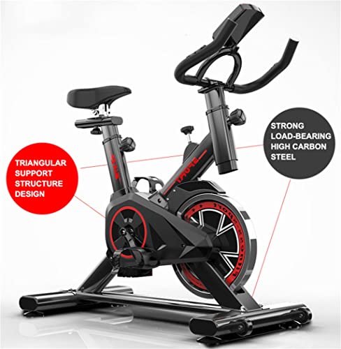 ZJDU-Upright-Stationary-Exercise-Bike-Indoor-Fitness-Cycling-Bicyclewith-Comfortable-Seat-Cushion-Silent-Belt-Drive-and-Adjustable-Resistance-LCD-Monitor-120KG-Weight-Capacity