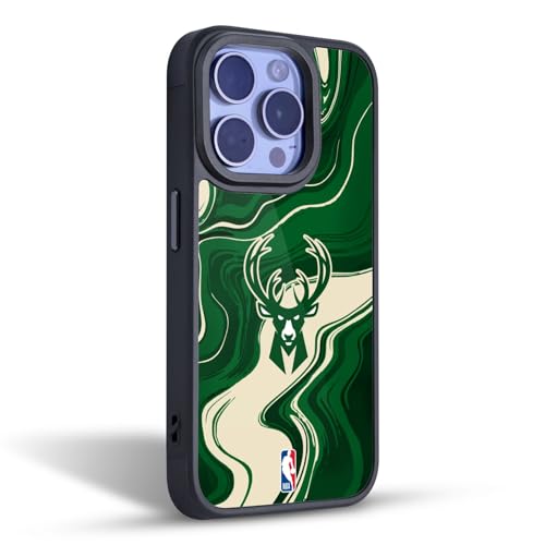Coque gel renforcee iPhone 17 compatible Apple marbre NBA Bucks - 2
