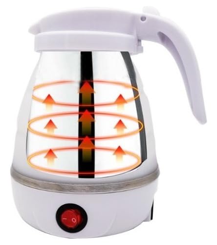 Chaleira dobrável de silicone para casa de viagem Chaleira elétrica portátil automática