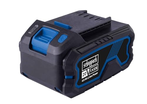 Scheppach 4Ah Lithium-Ionen-Akku 20V Ersatzakku | 20V-IXES-Serie | Ladezeit ca. 60–120 Min (je...