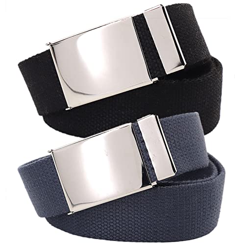 Belts for men Braided Belt,Cotton Canvas Belt Men Women Plus Size Up to 65