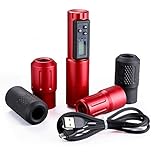 Einstellbare Multi-Griffe: Tattoo-Maschine Griffe Länge 35mm, 3 Stück Metallschale und 2 Stück Gummi, professionelle rotierende Tattoo-Maschine ist das beste Geschenk für Anfänger und Tätowierer, dies ist eine hochwertige Tattoo-Zubehör