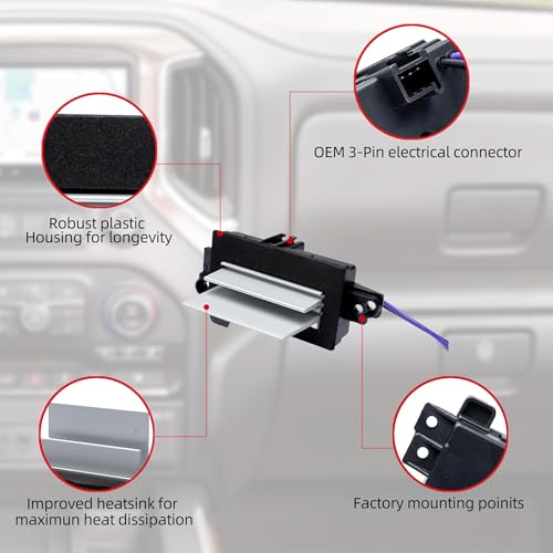 Image of AC Blower Motor Resistor,Blower Resistor Compatible with 2003-2007 Chevy Silverado Avalanche Suburban Tahoe & GMC Sierra Envoy Yukon,Resistors Replace OE# 89018778,15-80567,4P1516