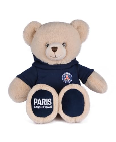 Ours peluche tout doux PSG 50cm idée cadeau supporter football enfant