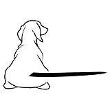 Weißer lustiger Hund beweglicher Schwanz Aufkleber Hund Windschutzscheibe Scheibenwischer Aufkleber Niedliches Tier Welpe Auto Aufkleber Wasserdicht Heckscheibenwischer Aufkleber Dekoration Auto