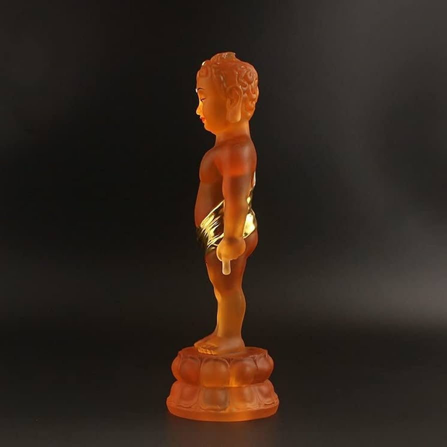 Amazon｜仏像 釈迦誕生仏 瑠璃材質 天上天下唯我独尊 釈迦如来