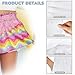 Frymappies Rainbow Ice Cream Kids Shorts Girls 13Y 14Y Fashion Summer Shorts Kids Casual Graphic Short with Pockets Comfy High Waisted Short Outdoor Street Cycling Clothes