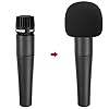 SM57 Pop Filter Foam Cover – Mic Windscreen Wind Cover Customized Compatible with Shure SM-57 Microphone to Blocks Out Plosives by YOUSHARES (2 Pieces) #2