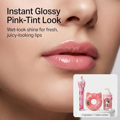 Image of Lip Gloss Combo for Girls, Lip Oil | Juicy LipGloss, Moisturizing Lip Balm, Perfect Glossy Finish, Everyday Glam, Gifting