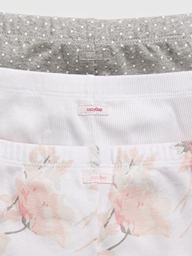 Gap Unisex Baby First Favourite Pull-On Pants Leggings, Optic White Floral, 0-3 Months Us #TOP5