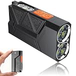 GnohGnoh Rechargeable Torch,EDC Tactical Flashlight with RGB Light,1500 Lumens Ultra Bright Travel Torch, Camping Flashlight for Outdoor, 5 Modes with Memory Function Pocket Light CSD1