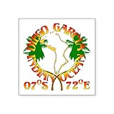 CafePress Diego Garcia Roundell Square Sticker 3 X 3 Square Bumper Sticker Car Decal