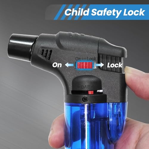 Image of Gadget Deals- Jet Flame Lighter | Flame Lighter | Blow Torch |Gas Lighter for Kitchen | Refillable Cigarette Lighter | Gun Lighter | Jet Flame Torch Barbeque (BBQs) (Color May VAY)