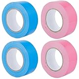 DELORIGIN 4 Rolle Pickleball Platzmarkierungsband 2 X164 Fuß Pickleball Markierungsset Temporäre Platzlinien Für Outdoor Und Indoor Basketball Badminton Tennis (Blau Rosa)