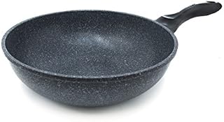 Alpha Nonstick Marble Stone Coating 11" Wok Pan PFOA FREE