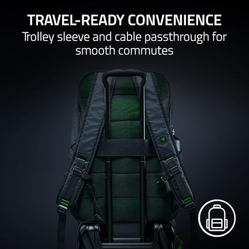 Image of Razer Rogue V4 18 inch Gaming Laptop Backpack - Tear & Water Resistant Exterior, Shockproof Sleeve Fits Up to 18 inch Laptops, Ergonomic Comfort, Made with Recycled Material, Padded Shoulder Straps