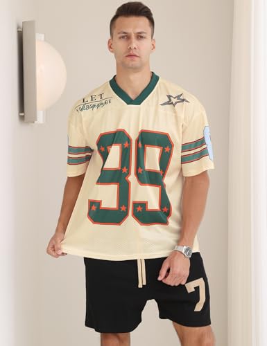 Arssm Mens Jersey Shirts Graphic Tees Oversized V Neck Y2K Streetwear Loose T Shirt Tops4