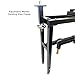 VKRP Enterprises Industrial Machinery Blacksmith Anvil Vise Base Stand with Adjustable legs and built-in Tool holder,Black