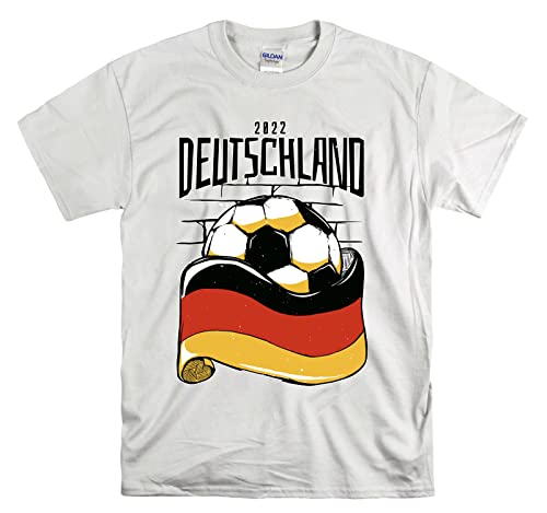 Deutschland 2022 Football Germany Official Men Women Unisex Top T Shirt-L White