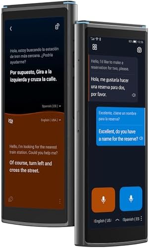 Iflytech Translator iFLYTEK AI Language Translator Device — 2-Year Free Global Data & Real ...