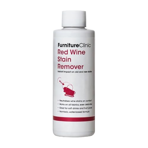 Quitamanchas de vino tinto Furniture Clinic 125 ml – Elimina fácilmente las manchas de vino tinto de alfombras, prendas y tapizados