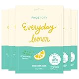 Everyday Lemon Brightening Mask With No Harsh Chemicals - Brightening, Clarifying, Balancing (Pack of 5)