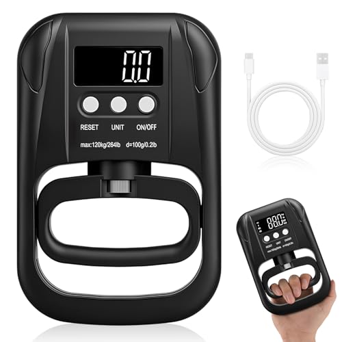 Ejercitador de manos digital Jinlaili para medir el progreso de fuerza en el gimnasio