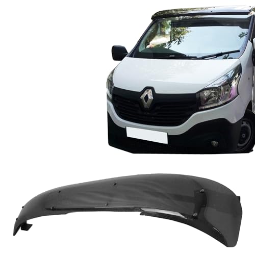 Fits Renault Master MK2 [1998-2010] Black Sun Visor Solid Black Acrylic