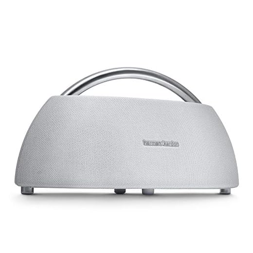 Harman Kardon Go + Play Bärbar Bluetooth-högtalare med trådlös Bluetooth-strömning och USB-laddning, i vitt