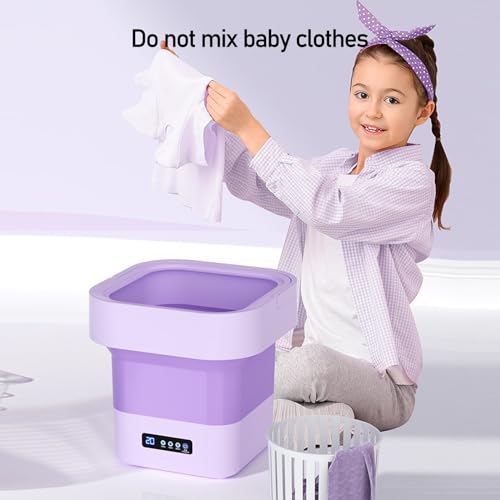 DELURA Portable Washing Machine, 10L Foldable Washer Machine for Apartment, Traveling, Laundry, Camping, Underwear (Color : C)