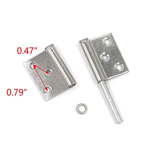 T Tulead Flag Hinges 2.48"X0.94" Stainless Steel Cabinet Hinges Lift Off Hinge Detachable Door Hinges Pack Of 6 With Mounting Screws #TOP3