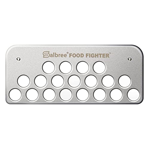 Salbree Food Fighter Mesh Screen Grease Gate Blocks Foods from Falling into Rear Grease Trap Cup Tray & Compatible with All Blackstone Griddle Goalie Accessories, Universal Fit All Black Stone Grills