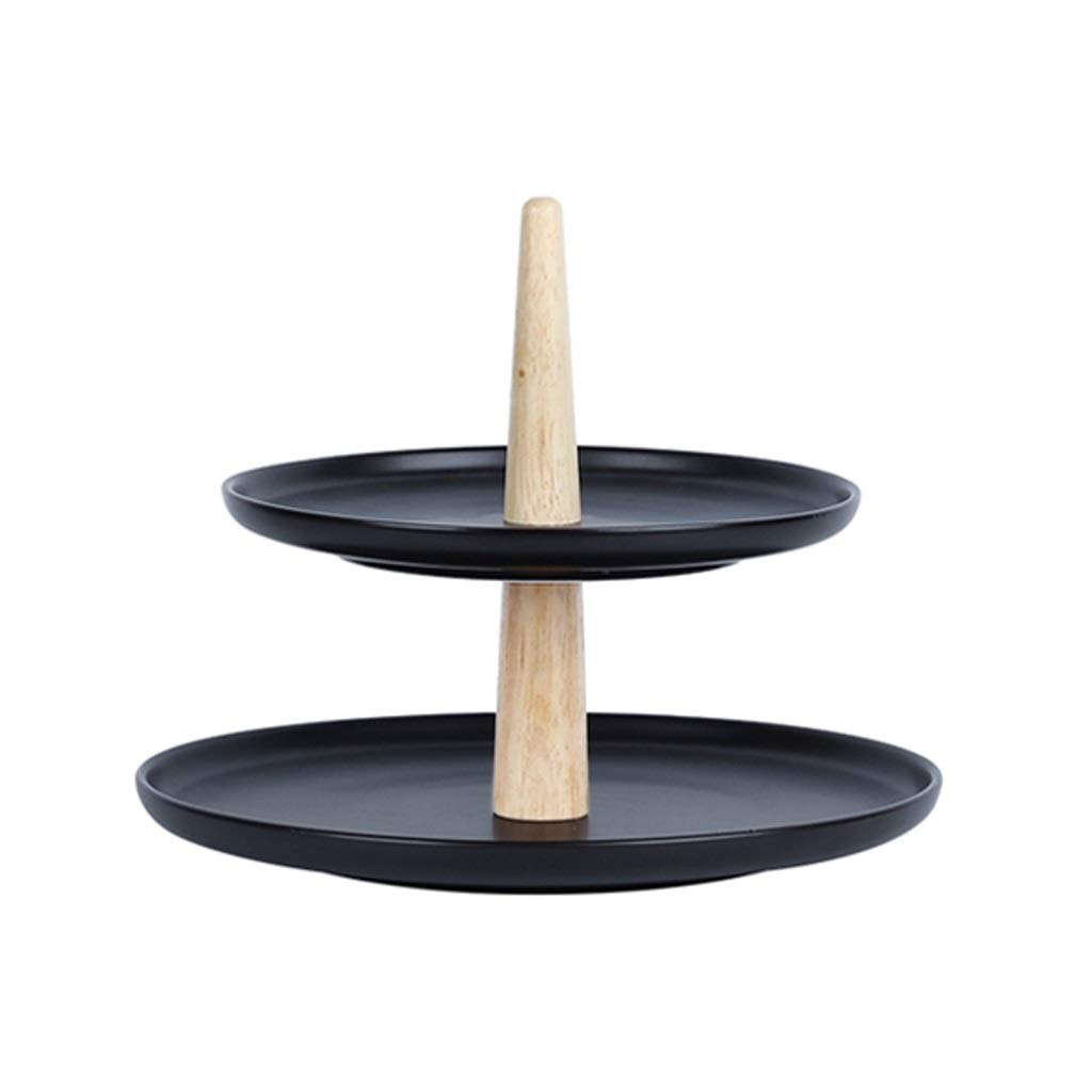 Fruit plate double couche pour organiser les snacks sur table basse