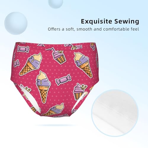 Girl's Cotton Brief Girls Mid Waist Brief Panties Girls Undies Girls' Big Seamless Underwear For Girls' Youth Teen3