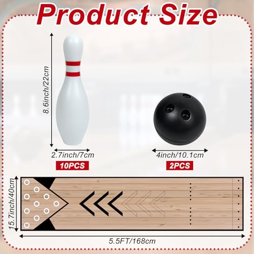 image for Wensdr Mini Bowling Set, Indoor & Outdoor Home Bowling Set, Bowling Al