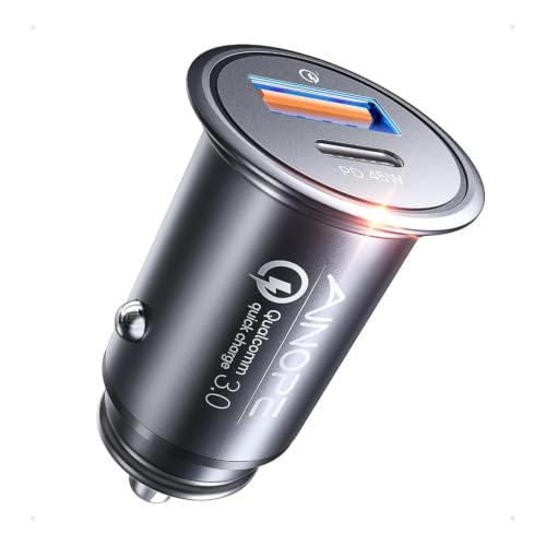 AINOPE 67.5W 12V Car Charger, Cigarette Lighter USB Charger Fast Charging |…