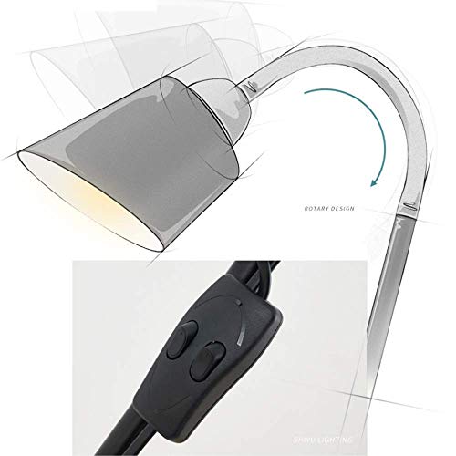 Lámparas de pie clásicas de 2 luces con base E27 dorada para iluminación interior del hogar 6